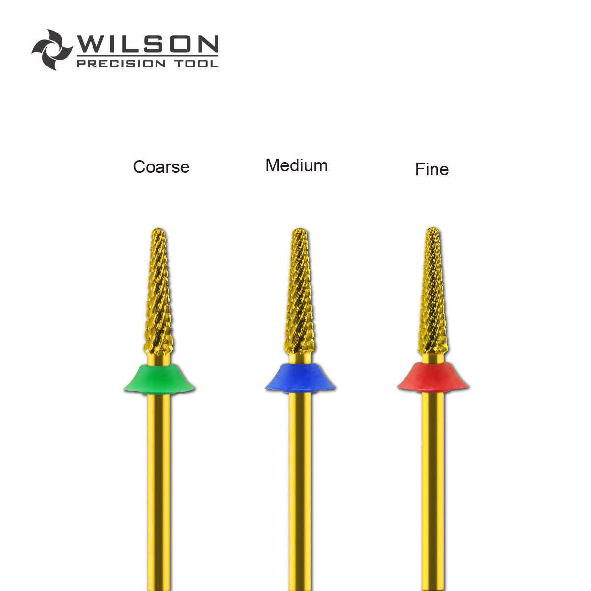 WILSON Small Cone Bits Well Sun Portable Nail Bur Professional Manicure Tools all in 1 Carbide nail bit